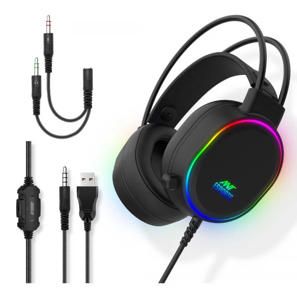 Ant Esports H1000 Pro RGB Headset (Black) - Image 3