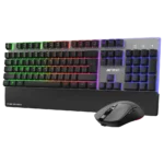 KM550 Pro Wireless Gaming Keyboard & Mouse combo - Black